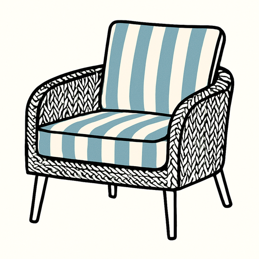 Custom Chair Cushion (Seat & Back)