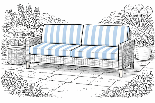 Outdoor Couch / Sofa Cushions (Seat & Back)